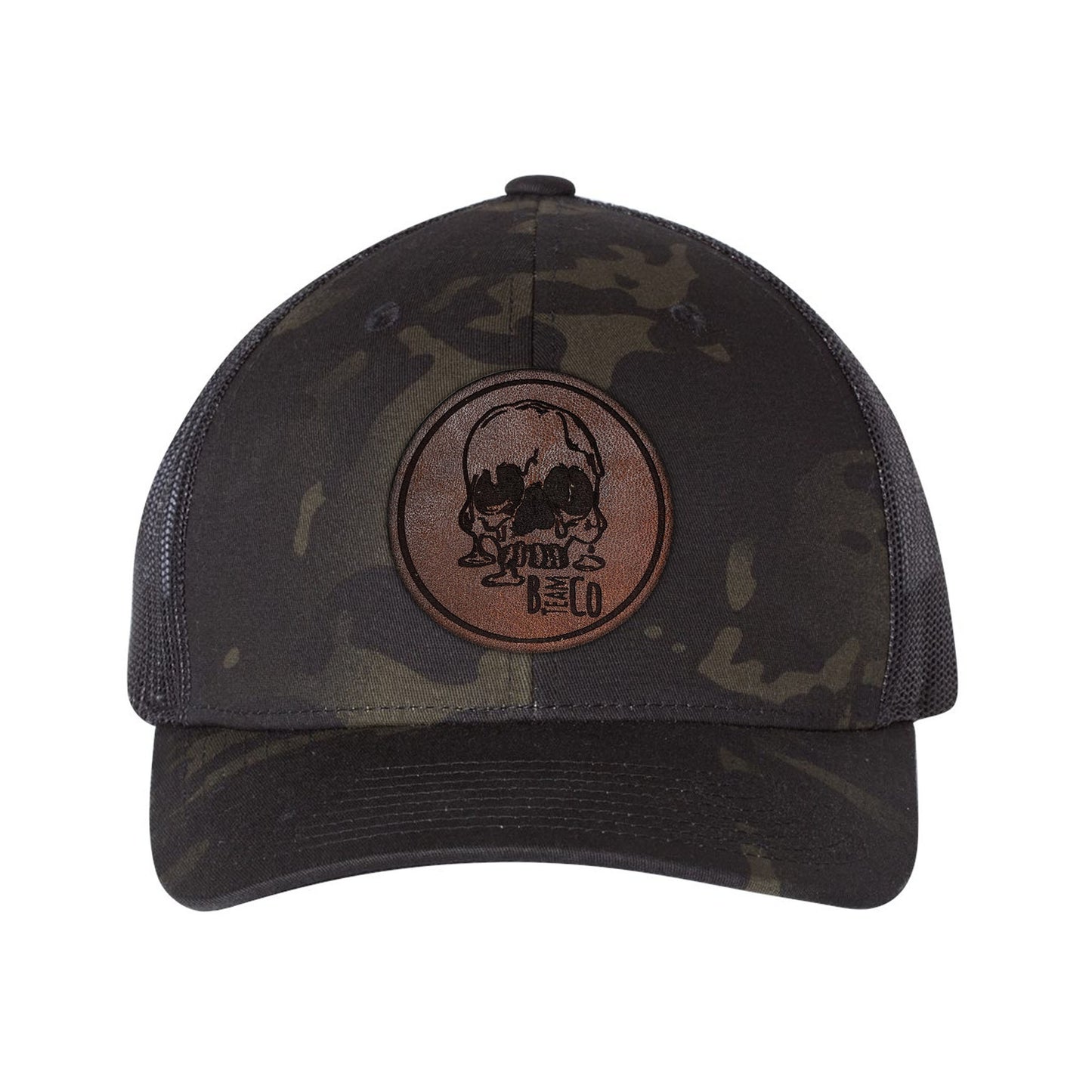 Skully Leather Snap-Back
