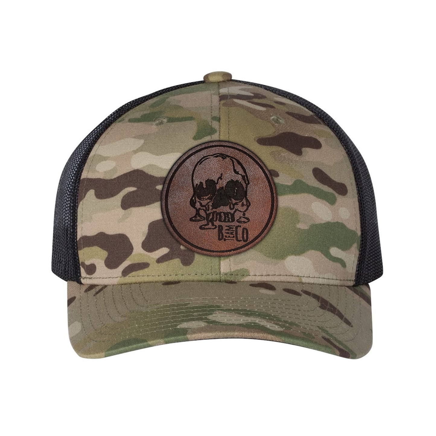 Skully Leather Snap-Back