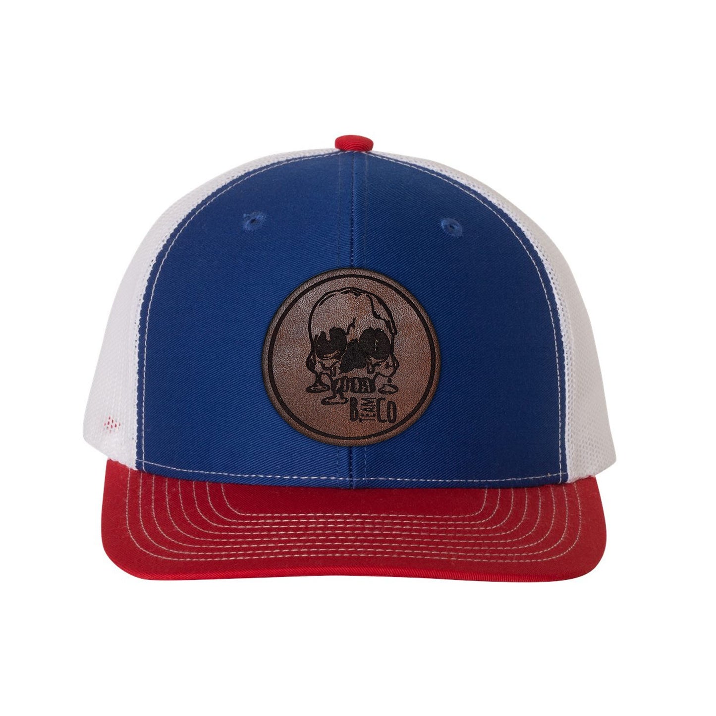 Skully Leather Snap-Back